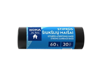 Šiukšlių maišai NOMA FOR HOME, stiprūs, LDPE, 60 l, 20 vnt.