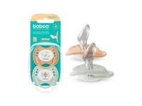 Baboo Calmy silikoninis ortodontinis čiulptukas, Peachy Keen, 2 vnt, 0+ mėn