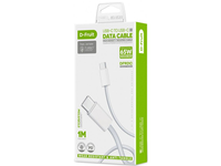 Baltas USB-C - USB-C laidas D-FRUIT (1m), 1vnt.