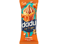 Karameliniai grietininiai ledai DADU su sūrios karamelės įdaru, 150ml