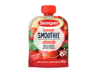Smoothie geriamoji obuolių ir braškių tyrė SEMPER, nuo 6 mėn., 90 g