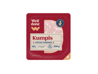 Virtas pjaustytas forminis kumpis WELL DONE, a. r., 200 g