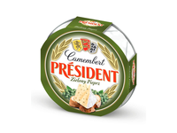 Pelėsinis sūris PRESIDENT Camembert, 32 %, green pepper, 120 g