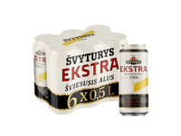 Šviesusis alus ŠVYTURYS EKSTRA, 6 vnt., 3 l