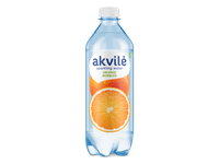 Stalo vanduo AKVILĖ apelsinų aromato, gazuotas, 0,6 l