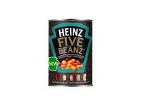 Penkių pupelių mišinys pomidorų padaže HEINZ, 415 g