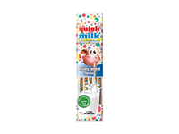 NAUJA! Šiaudeliai QUICK MILK, vaisių skonio, 30 g