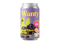 Gazuotas funkcinis gėrimas WANTY Black Currant, 330 ml