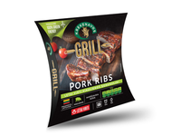 Lėtai virti GRILL PARTY kiaulienos šonkauliai su barbekiu padažu vakuume