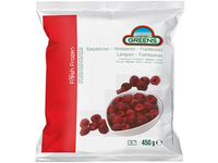 Šaldytos avietės GREENS, 450 g