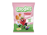 GOODIES kukurūz, brašk, banan, užkandis Šird, 30g 
