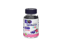 SAMBUCUS KIDS guminukai, aviečių skonio, 60 guminukų