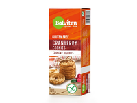 Sausainiai BALVITEN GLUTEN FREE, su spanguolėmis, 130 g