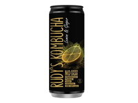 Gaivusis arbatos gėrimas RUDY'S Kombucha, citrinų ir imbierų skonio, 0,33 l, skardinė