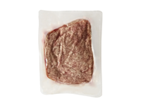 Smulkinta kiauliena 3mm riebumas ne didesnis kaip 30 proc. vakuume , ~1,8 kg atšaldyta