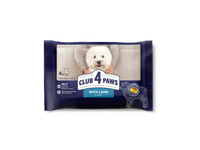Club 4 Paws Premium su ėriena padaže. Visavertis konservuotas pašaras suaugusiems mažų veislių šunims, 4 x 85 g