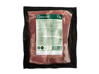 Šaltai rūkyta šoninė AMERIKIETIŠKA, pjaustyta, 1 kg