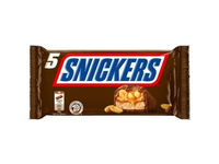 Šokoladinis batonėlis SNICKERS, 5x50g