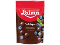 Mėlynės juodajame šokolade LAIMA, 140 g