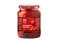 Marinuotos raudonosios pjaustytos paprikos WELL DONE, 680 g