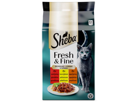 Kačių ėdalas SHEBA MINI su mėsa, 6 x 50 g