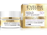 Veido kremas Eveline Gold Lift Expert, 50 ml, 50+