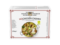 Šaldyti veganiški gabaliukai THE VEGETARIAN BUTCHER Nochicken chunks, 1,75 kg