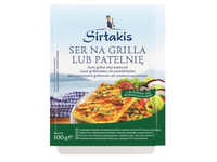 Sūris SIRTAKIS, kepimui, su žolelėmis,  45% riebumo, 100g