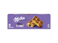 Biskvitiniai pyragaičiai MILKA su pieninio šokolado gabalėliais ir šokoladu, 175g