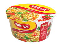 Makaronai indelyje REEVA, jautienos skonio, 75 g