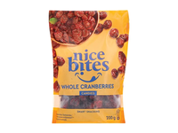 Cukruotos spanguolės NICE BITES, 200 g