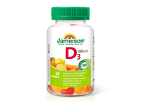 JAMIESON VITAMINO D3 GUMINUKAI, suaugusiems, 1000 TV, 60 guminukų