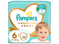 Sausk. PAMPERS PREMIUM 13+kg., 38vnt.