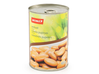 Sviestinės pupelės RIMI, 400 g / 250 g