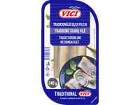 Silkių filė VIČI Tradicinė, sūdyta aliejuje, 240 g