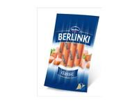 Virtos rūkytos kiaul. ir višt. dešrelės BERLINKI, II r., 250 g