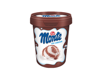 Valgomieji ledai MONTE, šokolado ir vanilės skonio, 250 g