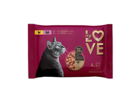 Kons. kačių ėdalas MY LOVE su vištiena ir kalakut., 4x85 g