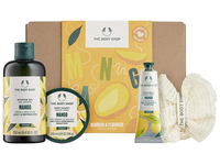 Kūno priežiūros rinkinys The Body Shop Nourish & Flourish Mango, 4 vnt.