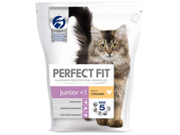 Sausas pašaras katėms PERFECT FIT Junior,  ėdalas kačiukams, praturtintas vištiena, 750g