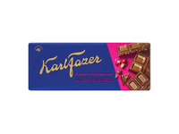 Pieninis šokoladas su razinomis ir riešutais KARL FAZER, 180 g
