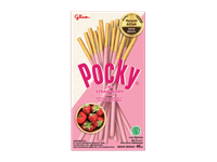 Lazdelės su braškių skonio glaistu POCKY, 45 g