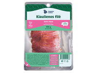 Šaltai rūkyta kiaulienos nugarinė KLAIPĖDOS MAISTAS, pjaustyta, a.r., 100 g