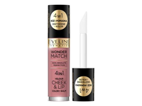 EVELINE WONDER MATCH 4 IN 1 skruostų ir lūpų balzamas, 4,5 ml