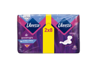 Higieniniai paketai LIBRESSE ULTRA GOODNIGHT, 16 vnt.