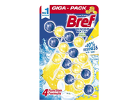 WC valiklis-gaiviklis BREF SVR Lemon, 4 x 50 g