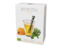 Ekologiška žolelių arbata BISTRO Herbs'n Honey, lazdelės, 32 vnt, LT-EKO-001