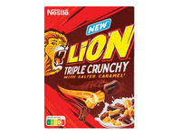 Pusryčių dribsniai su sūdyta karamele NESTLÉ LION TRIPLE CRUNCHY300g