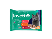 Konservuotas kačių ėdalas LOVETT steriliz. katėms, 4 x 100 g, 400 g