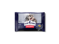 Visaverčio konservuoto pašaro rinkinys šuniukams su kalakutiena CLUB 4 PAWS PREMIUM, 340 g